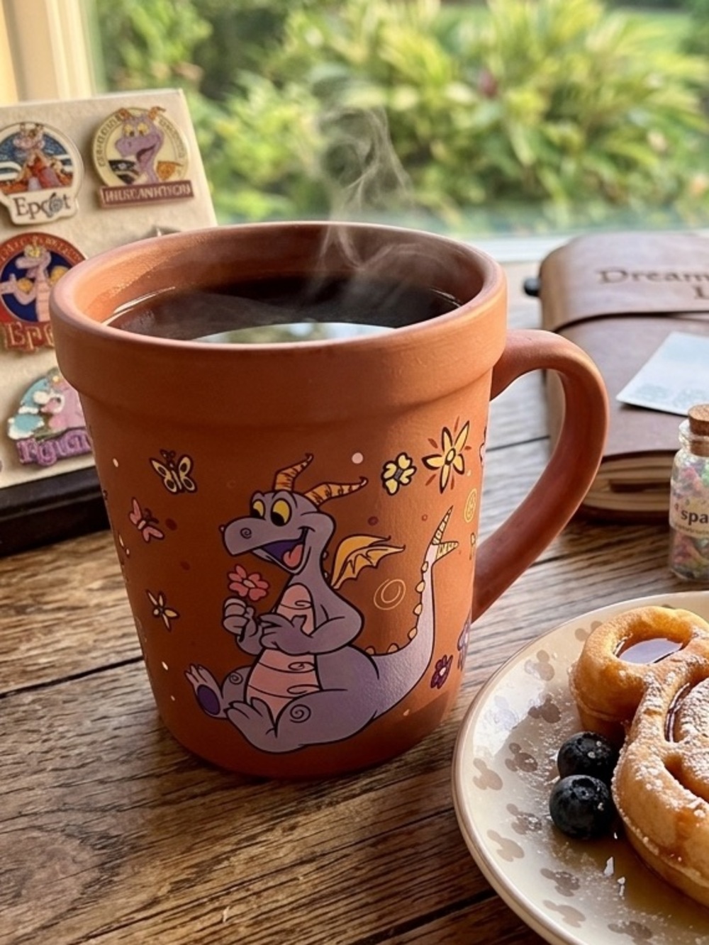 Disney Figment Terra Cotta 2019 Epcot Flower & Garden Festival Mug